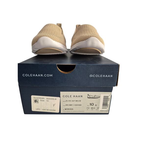 Cole Haan Women US 10B Zerogrand Stitchlite Slip-On Loafer Beige Khaki - Picture 4 of 6